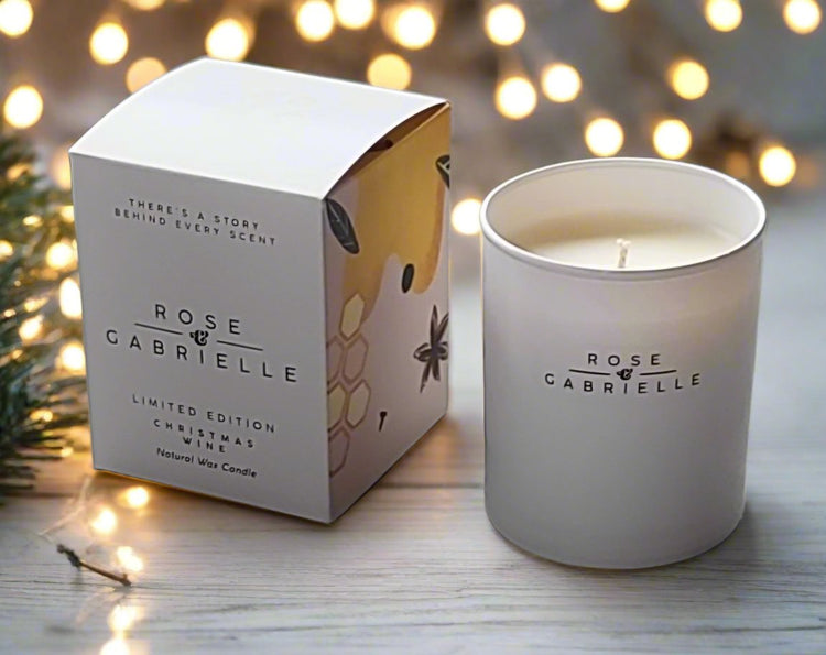 Christmas Wine Candle